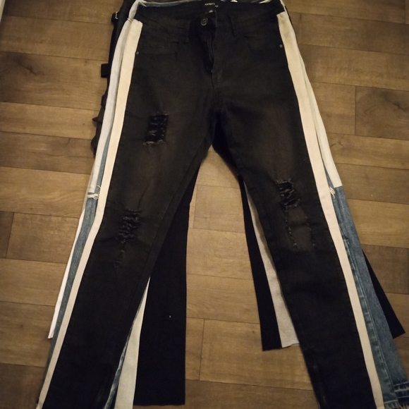 Men's designer stacked pants, sweats and jeans - Picture 8 of 8